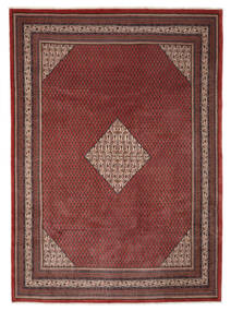 253X358 Sarough Mir Teppich Orientalischer Dunkelrot/Schwarz Großer (Wolle, Persien/Iran) Carpetvista