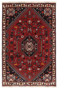163X247 Tapete Oriental Ghashghai Preto/Vermelho Escuro (Lã, Pérsia/Irão) Carpetvista
