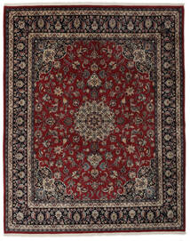  Orientalischer Sarough Teppich 245X307 Schwarz/Braun Wolle, Persien/Iran Carpetvista
