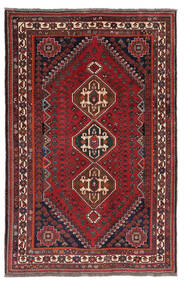  Persischer Ghashghai Teppich 166X254 Dunkelrot/Schwarz (Wolle, Persien/Iran)