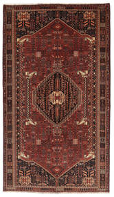 Ghashghai Teppich 175X306 Schwarz/Dunkelrot Wolle, Persien/Iran Carpetvista
