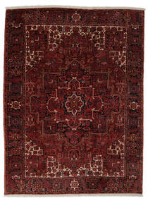  Persialainen Heriz Matot 271X350 Musta/Tummanpunainen Carpetvista