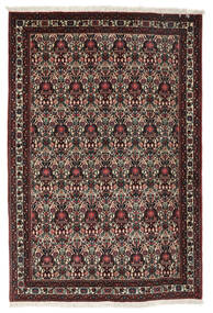  Persian Abadeh Rug 105X157 Black/Dark Red (Wool, Persia/Iran)