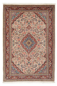 108X158 Sarough Vloerkleed Donkerrood/Bruin Perzië/Iran Carpetvista