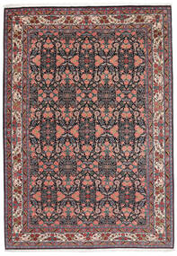 Tapete Bijar 214X308 Preto/Vermelho Escuro (Lã, Pérsia/Irão)