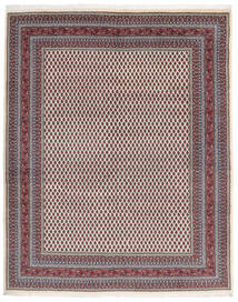 Sarough Mir Teppe 212X262 Svart/Mørk Rød Ull, Persia/Iran Carpetvista
