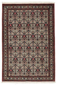  Persischer Abadeh Teppich 103X154 Schwarz/Dunkelrot (Wolle, Persien/Iran)