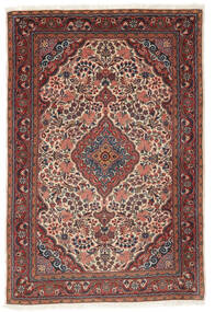絨毯 サルーク 102X152 ダークレッド/ブラック (ウール, ペルシャ/イラン)