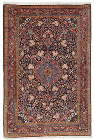 Koberec Sarough 104X156 Tmavě Červená/Černá (Vlna, Persie/Írán)