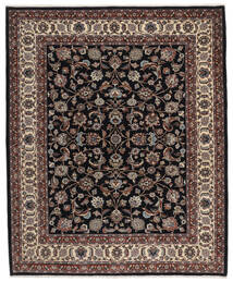 Sarouk Rug Rug 189X231 Black/Brown Wool, Persia/Iran Carpetvista