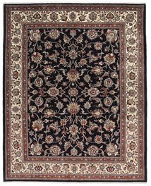 絨毯 サルーク 202X251 ブラック/茶色 (ウール, ペルシャ/イラン)