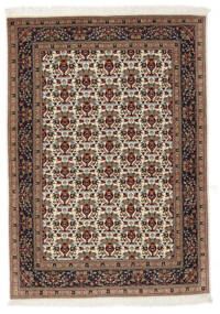 絨毯 オリエンタル タブリーズ 50 Raj 104X147 茶色/ブラック (ウール, ペルシャ/イラン)