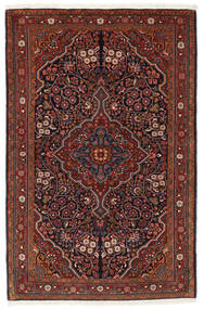 104X156 Sarough Teppich Orientalischer Schwarz/Dunkelrot (Wolle, Persien/Iran) Carpetvista