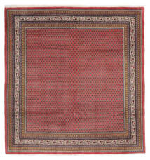  Orientalsk Sarough Mir Teppe 210X221 Kvadratisk Mørk Rød/Brun Ull, Persia/Iran Carpetvista