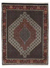  Persian Senneh Rug 122X158 Black/Brown (Wool, Persia/Iran