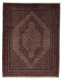  Persischer Senneh Teppich 125X160 Schwarz/Braun (Wolle, Persien/Iran)