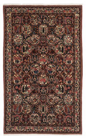 絨毯 ペルシャ バクティアリ 154X250 ブラック/ダークレッド (ウール, ペルシャ/イラン)