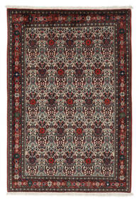 Abadeh Rug 105X155 Persian Wool Black/Dark Red Small Carpetvista