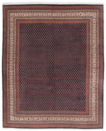  Orientalsk Sarough Mir Tæppe 215X264 Mørkerød/Sort Uld, Persien/Iran Carpetvista