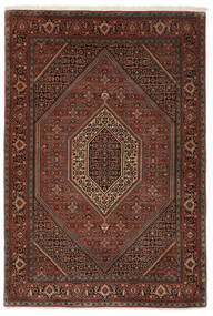 113X165 Alfombra Bidjar Oriental Negro/Rojo Oscuro (Lana, Persia/Irán) Carpetvista