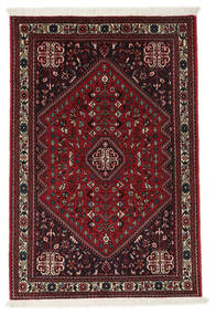 102X155 Tapis D'orient Abadeh Noir/Rouge Foncé (Laine, Perse/Iran) Carpetvista