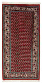 Sarough Mir Teppe 70X138 Mørk Rød/Svart Ull, Persia/Iran Carpetvista