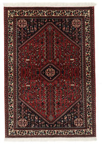  Abadeh Rug 103X147 Persian Wool Black/Dark Red Small Carpetvista