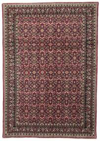  Perzisch Sarough Fine Vloerkleed 200X283 Zwart/Donkerrood (Wol, Perzië/Iran)