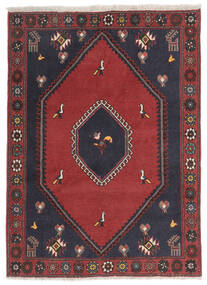 Alfombra Oriental Klardasht 106X145 Negro/Rojo Oscuro (Lana, Persia/Irán)