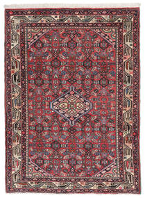 絨毯 オリエンタル アサダバード 103X143 ダークレッド/ブラック (ウール, ペルシャ/イラン)