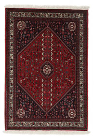 106X156 Dywan Orientalny Abadeh Czarny/Ciemnoczerwony (Wełna, Persja/Iran) Carpetvista