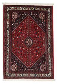107X160 Alfombra Oriental Abadeh Negro/Rojo Oscuro (Lana, Persia/Irán) Carpetvista