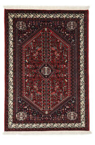 107X152 絨毯 オリエンタル アバデ ブラック/ダークレッド (ウール, ペルシャ/イラン) Carpetvista