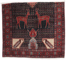 Dywan Orientalny Kurdi 116X133 Czarny/Ciemnoczerwony (Wełna, Persja/Iran)