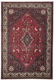 Tapete Abadeh 215X319 Preto/Vermelho Escuro (Lã, Pérsia/Irão)