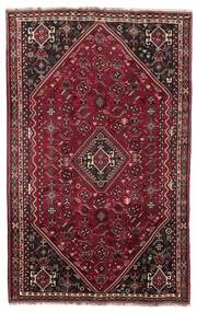 Tapete Shiraz 185X295 Preto/Vermelho Escuro (Lã, Pérsia/Irão)