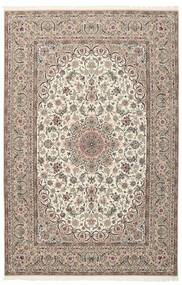  Persischer Isfahan Seidenkette Teppich 210X314 Braun/Beige ( Persien/Iran)