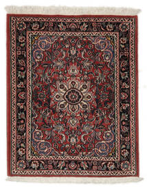 絨毯 ハマダン シャフバフ 69X87 ブラック/ダークレッド (ウール, ペルシャ/イラン)