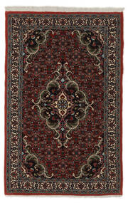 86X137 Bidjar Takab/Bukan Teppe Orientalsk Svart/Mørk Rød (Ull, Persia/Iran) Carpetvista