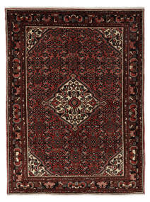 168X231 Tapete Oriental Hosseinabad Preto/Vermelho Escuro (Lã, Pérsia/Irão) Carpetvista