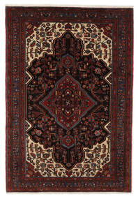 153X230 Nahavand Old Tæppe Orientalsk Sort/Mørkerød (Uld, Persien/Iran) Carpetvista