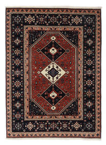 Koberec Orientální Meimeh 174X242 Černá/Tmavě Červená (Vlna, Persie/Írán)