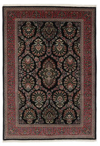 Tapis D'orient Sarough 170X245 Noir/Rouge Foncé (Laine, Perse/Iran)
