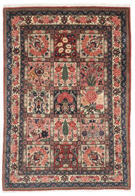 100X147 絨毯 バクティアリ オリエンタル ダークレッド/茶色 (ウール, ペルシャ/イラン) Carpetvista