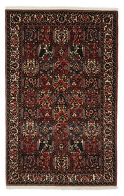 絨毯 ペルシャ バクティアリ 160X255 ブラック/ダークレッド (ウール, ペルシャ/イラン)