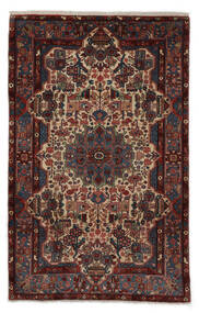 Nahavand Old Rug 150X238 Black/Brown Wool, Persia/Iran Carpetvista