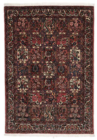 106X153 絨毯 バクティアリ オリエンタル ブラック/ダークレッド (ウール, ペルシャ/イラン) Carpetvista