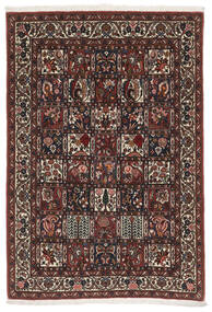100X149 絨毯 バクティアリ オリエンタル ブラック/茶色 (ウール, ペルシャ/イラン) Carpetvista