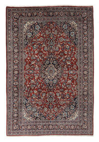 絨毯 マシュハド 197X292 ブラック/茶色 (ウール, ペルシャ/イラン)