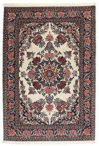 112X164 絨毯 ビジャー オリエンタル ブラック/ダークレッド (ウール, ペルシャ/イラン) Carpetvista